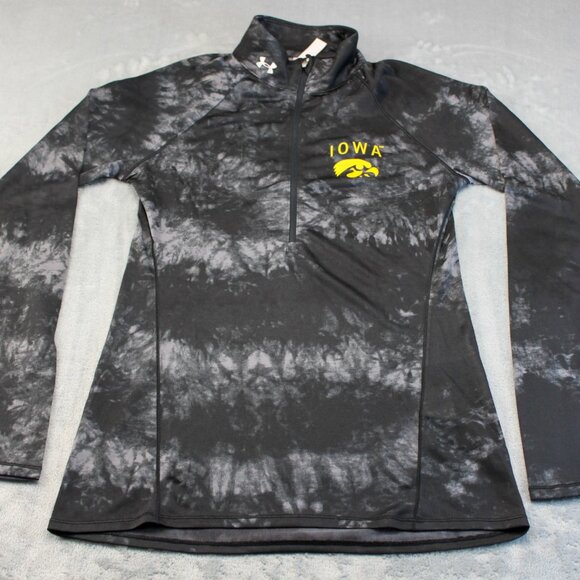 Iowa Hawkeyes 1/2 Zip Long Sleeve Pullover Women's Fitted Size Small Petite - Picture 2 of 8